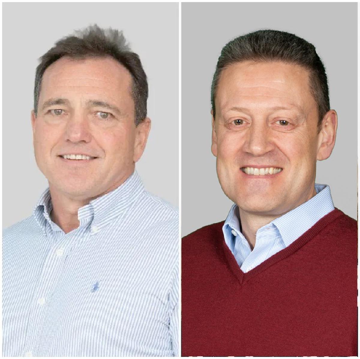 three persons collage